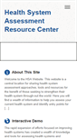 Mobile Screenshot of healthsystemassessment.org